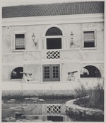 Noordgevel van het Curaçaosch Museum in Mundo Nobo te Willemstad op Curaçao