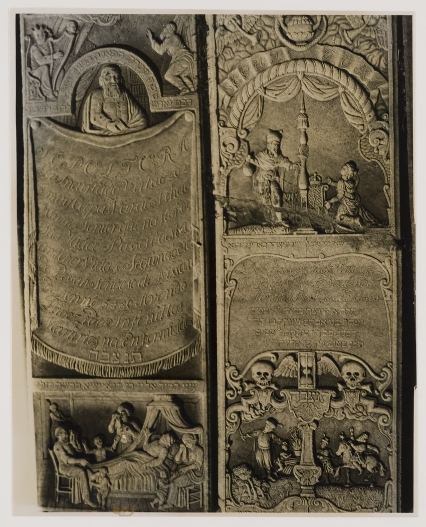 Het oude joodse kerkhof Beth Haim (Hahaim) te Bleinheim in Willemstad, ingewijd in 1656
