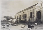 Achtergevel van het landhuis Koningsplein nabij de noordoostzijde van het Schottegat op Curaçao