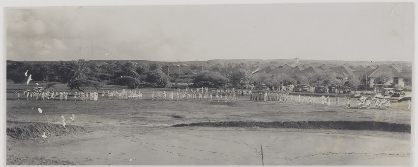 Feestelijkheden te Emmastad op Curaçao, vermoedelijk ter gelegenheid van konininginnedag