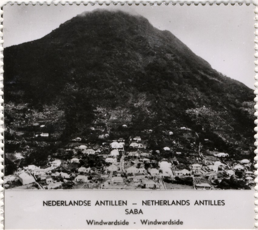 Panorama op Windwardside, Saba