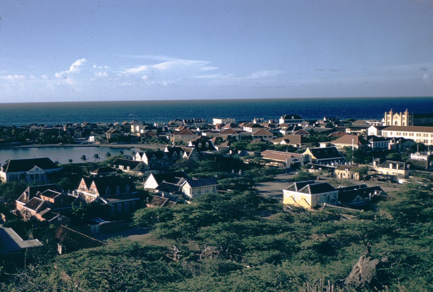 Gezicht op Willemstad, Curaçao