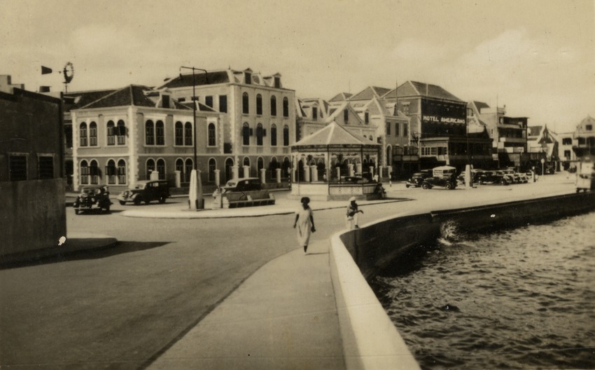 Hotel Americano, wat in 1969 afgebrand is, te Curaçao