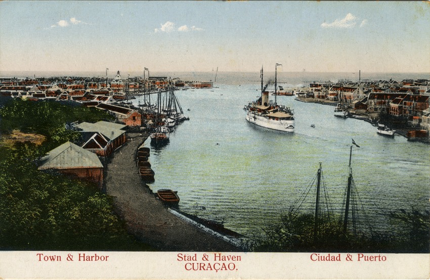 "Town & Harbor Stad & Haven Ciudad & Puerto Curaçao."