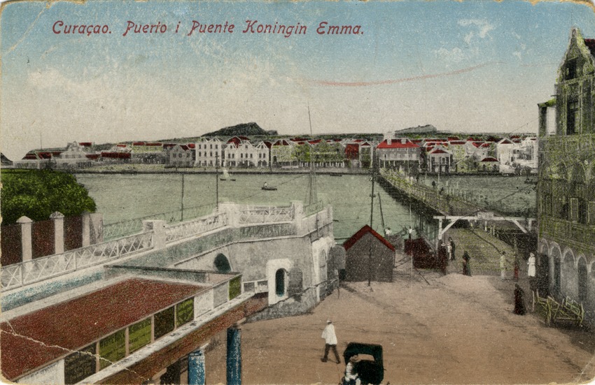 "Curaçao. Puerto i Puente Koningin Emma"