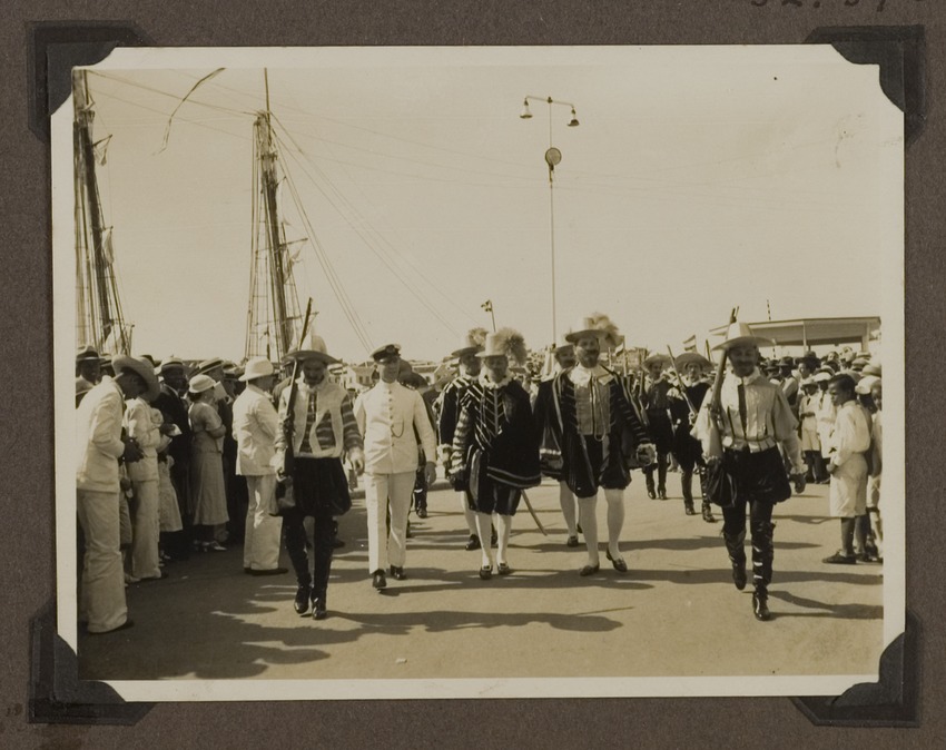 Historisch tafereel, vermoedelijk ter gelegenheid van de driehonderdjarige herdenking van de verovering van Curaçao