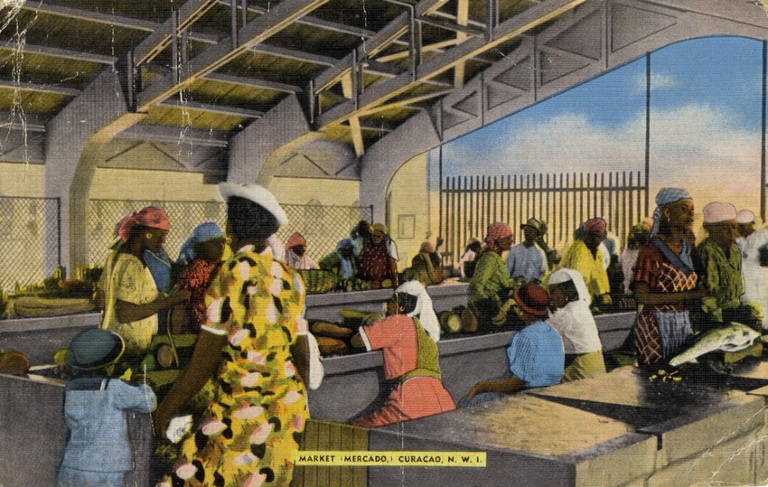 "Market (Mercado) Curacao, N.W.I."