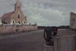 De negentiende-eeuwse katholieke Sint Willibrorduskerk in Banda Bou op Curaçao