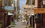 "Heerenstraat: (lit. Gentlemen's Street) Main shopping street for tourists. Tiled and closed to traffic. Curacao N.A."