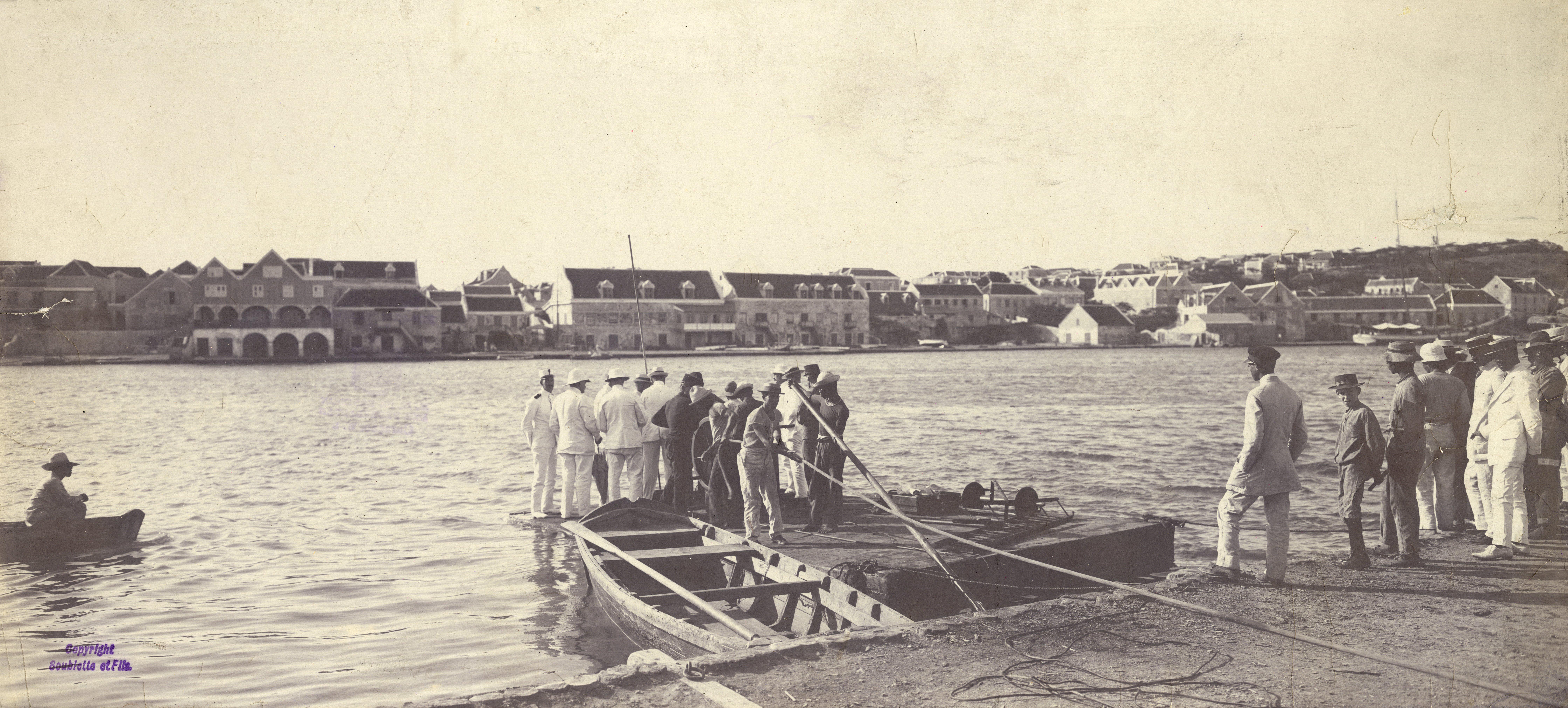 Minister van Waterstaat Jacob Kraus in de Kleine Werf te Willemstad