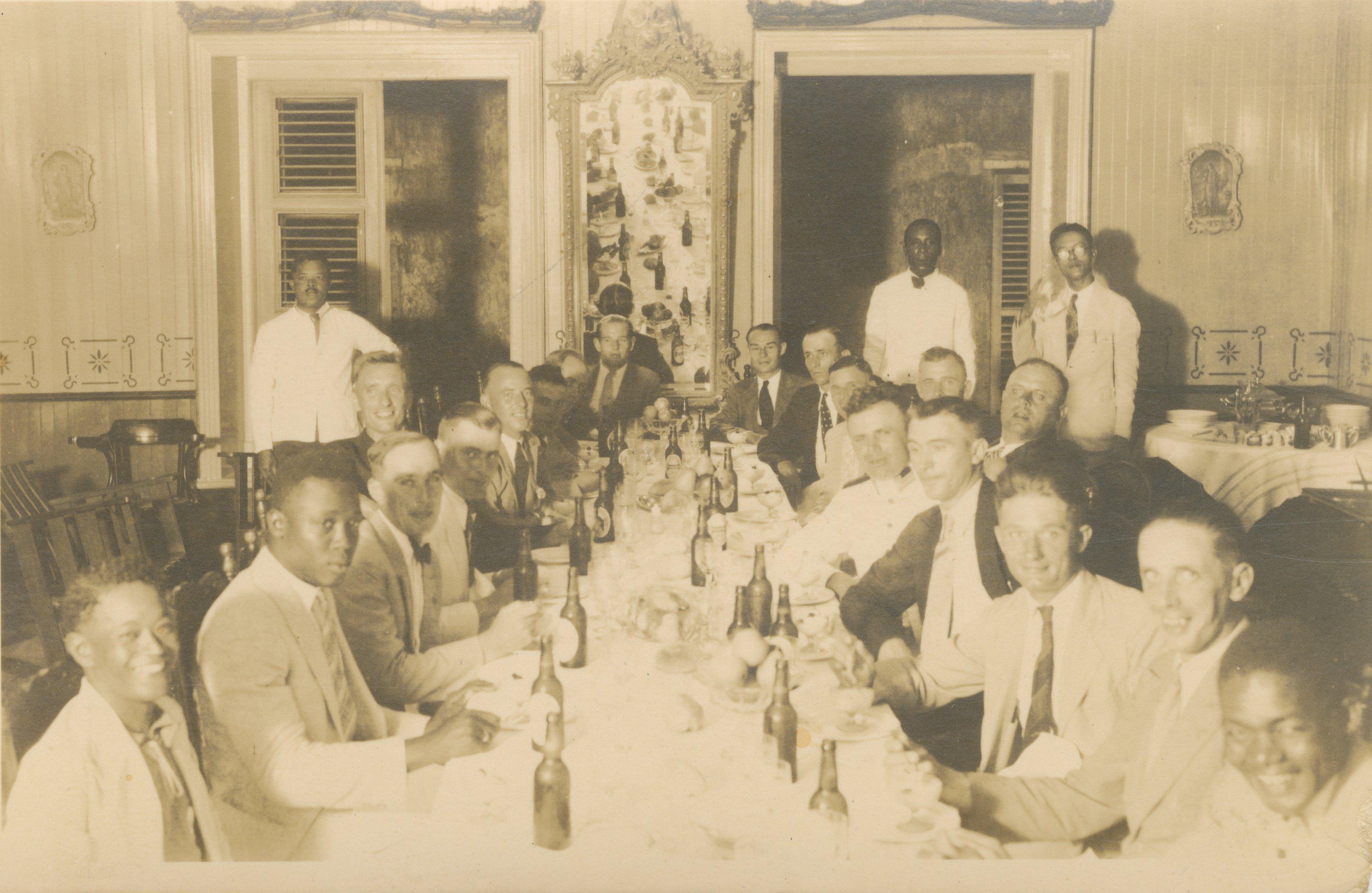 Diner met politiemedewerkers op Curaçao