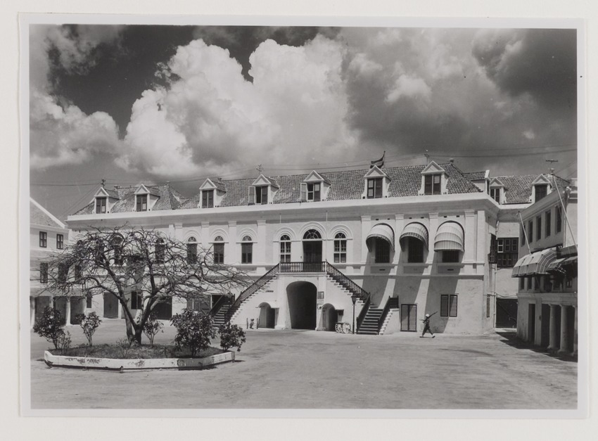 Het gouvernementshuis in fort Amsterdam te Willemstad
