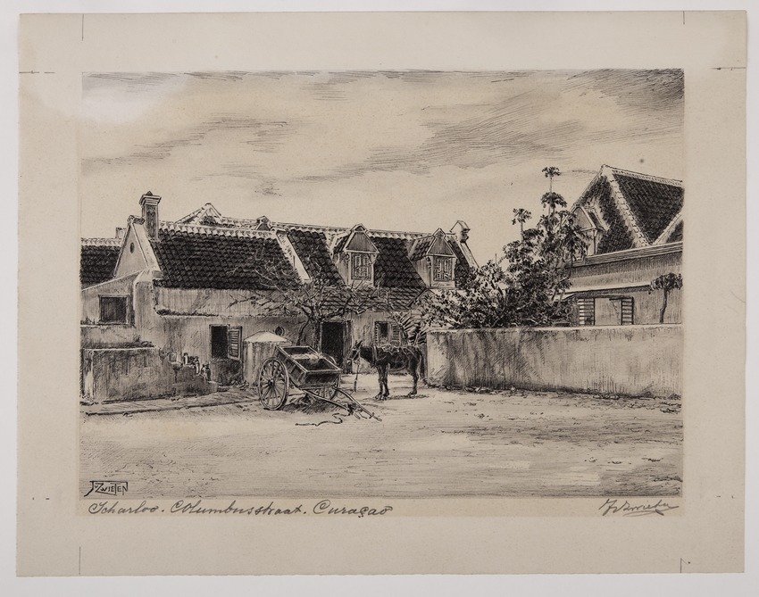 Columbusstraat in Scharloo op Curaçao
