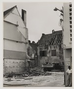 Afbraak van huizen in Willemstad
