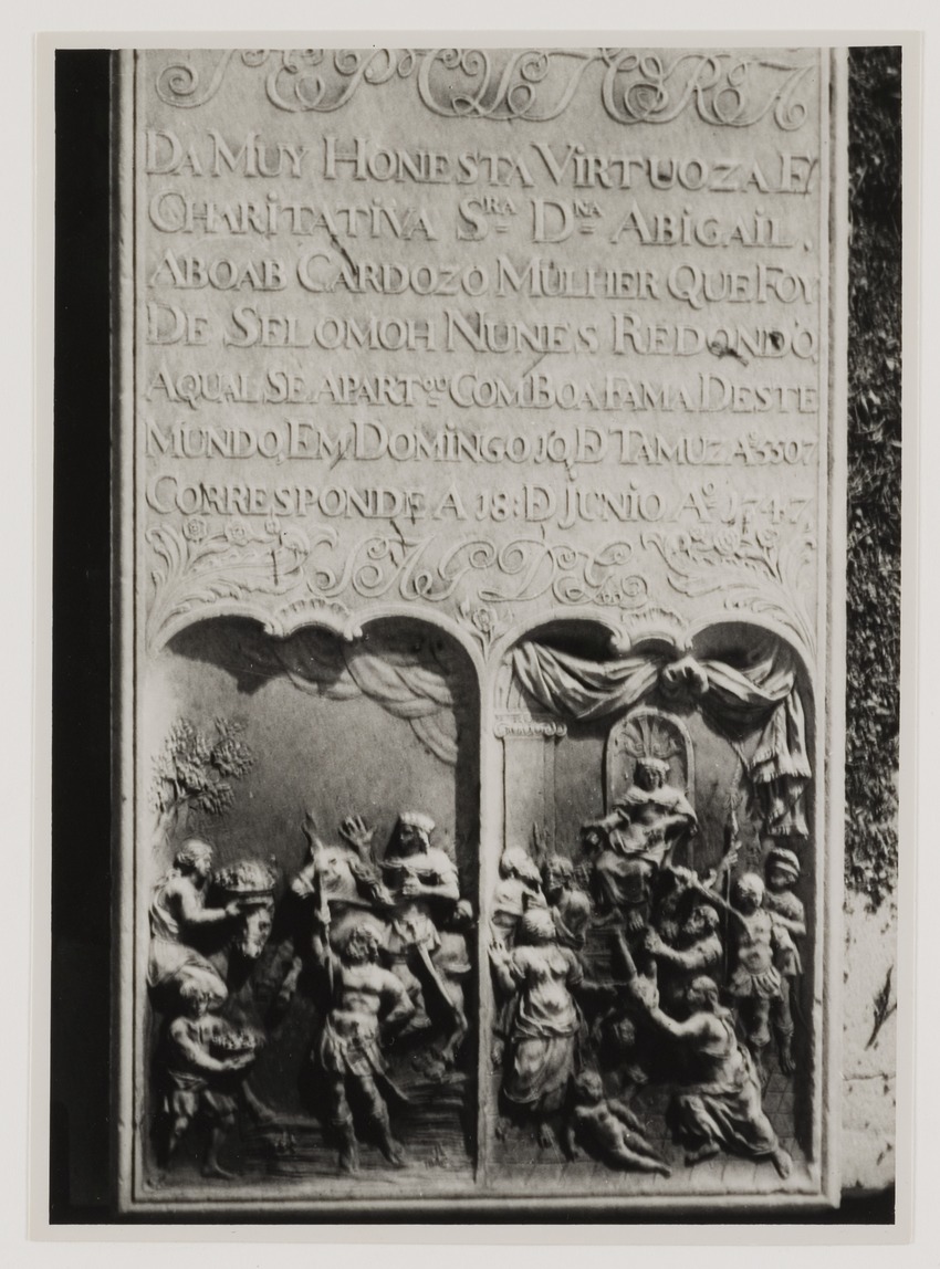 Het oude joodse kerkhof Beth Haim (Hahaim) te Bleinheim in Willemstad, ingewijd in 1656