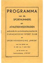 Programma van de sportnummers en atletiekwedstrijden
