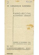 Piano recital Alexander Uninsky [1]