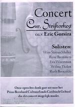 Concert, Cur. Strijkorkest, o.l.v. Eric Gorsira