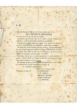 Brief van de ""Commissie van Herdenking"" Eerw. frater M. Radulphus