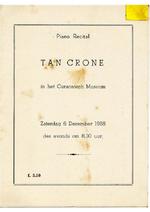 Piano recital Tan Crone in het Curacaosch Museum