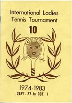 International ladies tennis tournament [10th aniversary]