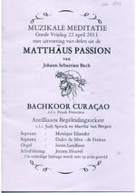 Matthäus Passion, van Johann Sebastian Bach, Muzikale meditatie