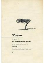 Program for guests of Pan American World Airways