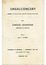 Orgelconcert onder ausp. van de Kunstkring door Christian Grundmann m.m.v. P. Janssen