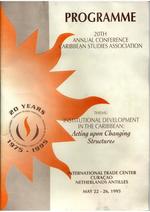 Programme 20th Annual Conference Caribbean Studies Association