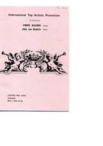 International Top Artists Promotion presents Endre Balogh, violin [and] John van Buskirk, piano