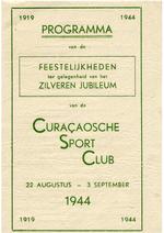 Programma van de feestelijkheden Curaçaosche Sport Club 1919-1944