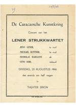 Concert van het Lener strijkkwartet in theater Brion