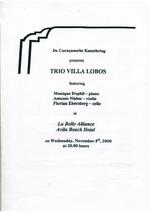 Curacaosche Kunstkring presents Trio Villa Lobos