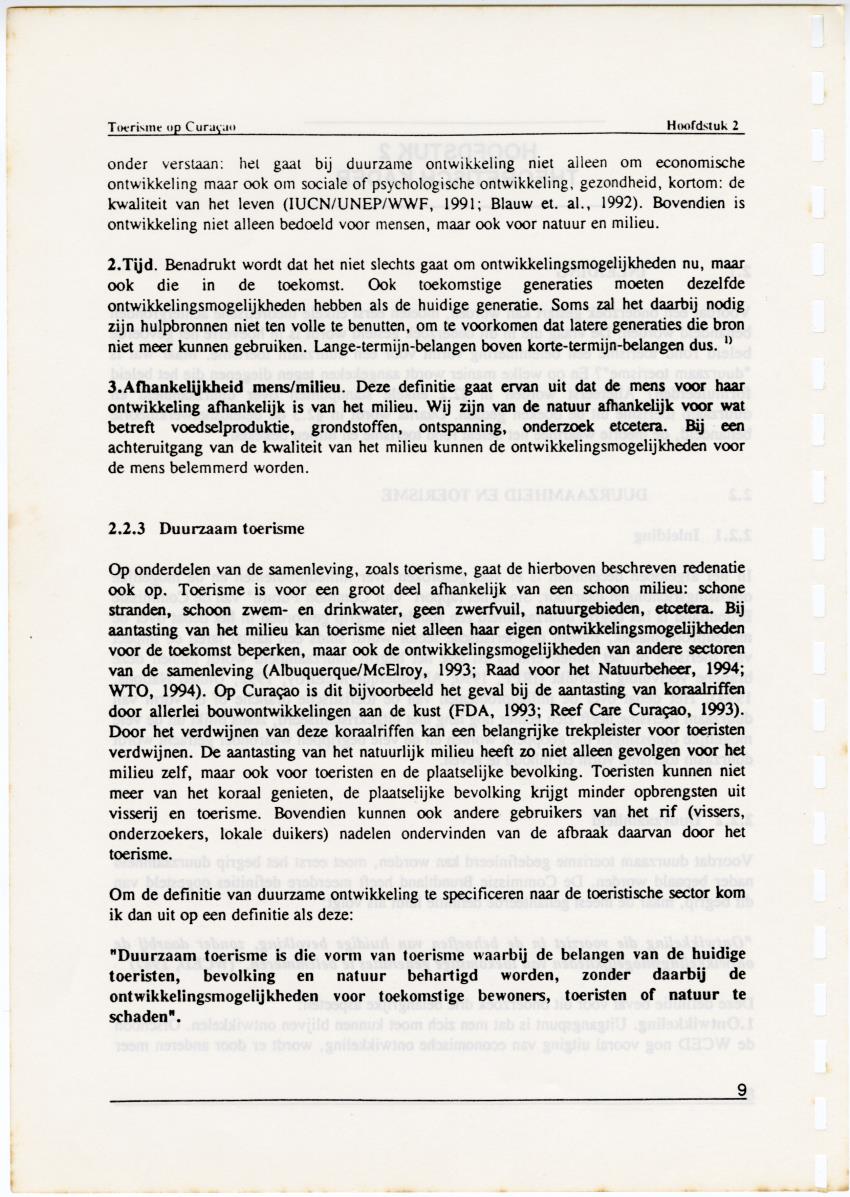Toerisme op Curacao, een gouden strohalm aan een zijden draadje - Page 9