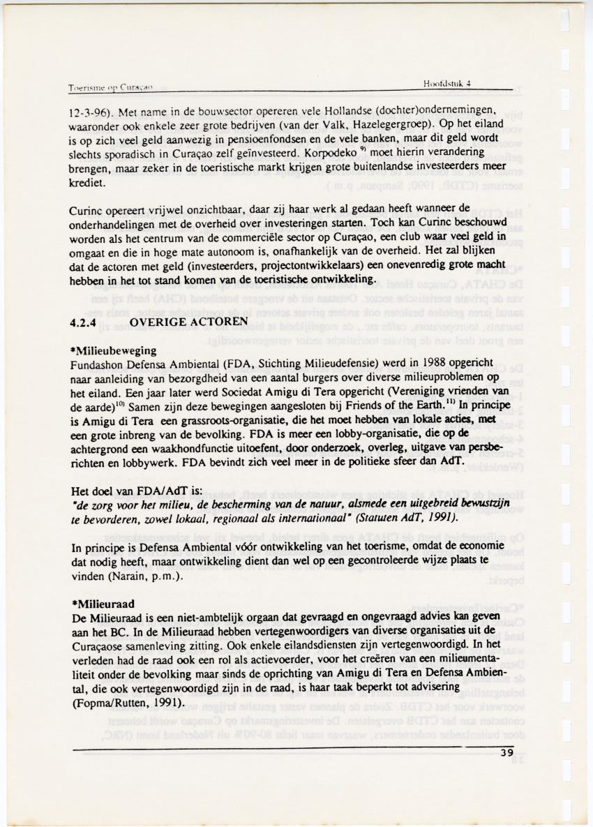 Toerisme op Curacao, een gouden strohalm aan een zijden draadje - Page 39