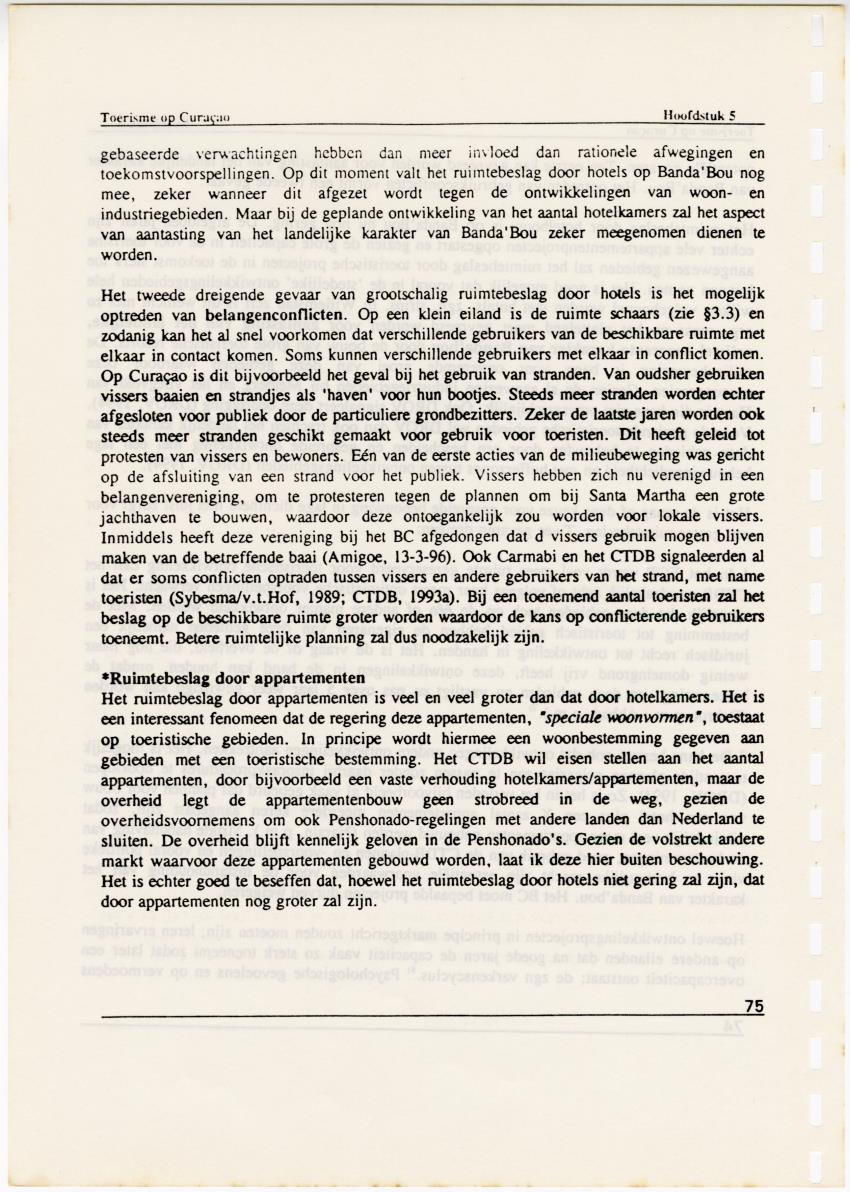 Toerisme op Curacao, een gouden strohalm aan een zijden draadje - Page 75