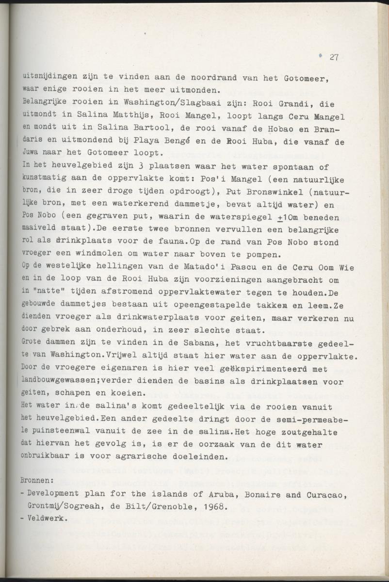 Inrichtingsplan voor het nationaal park Washington/Slagbaai - New Page