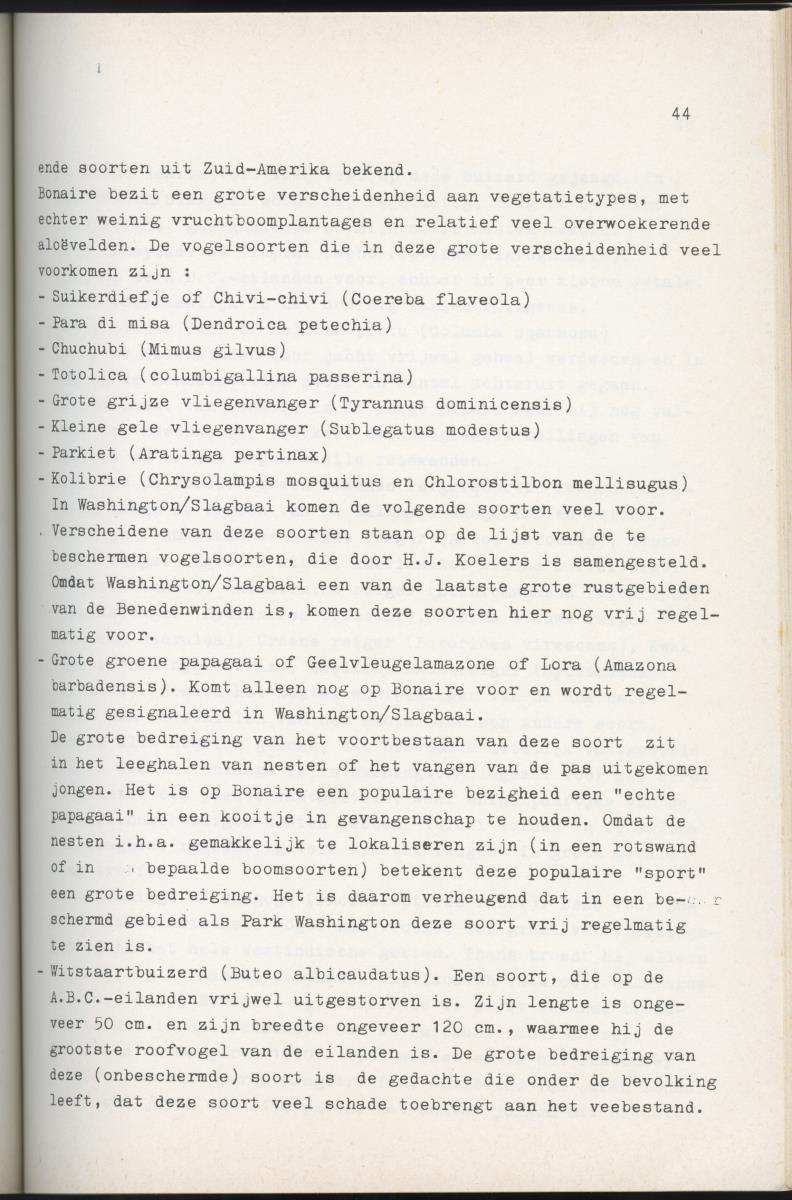 Inrichtingsplan voor het nationaal park Washington/Slagbaai - New Page