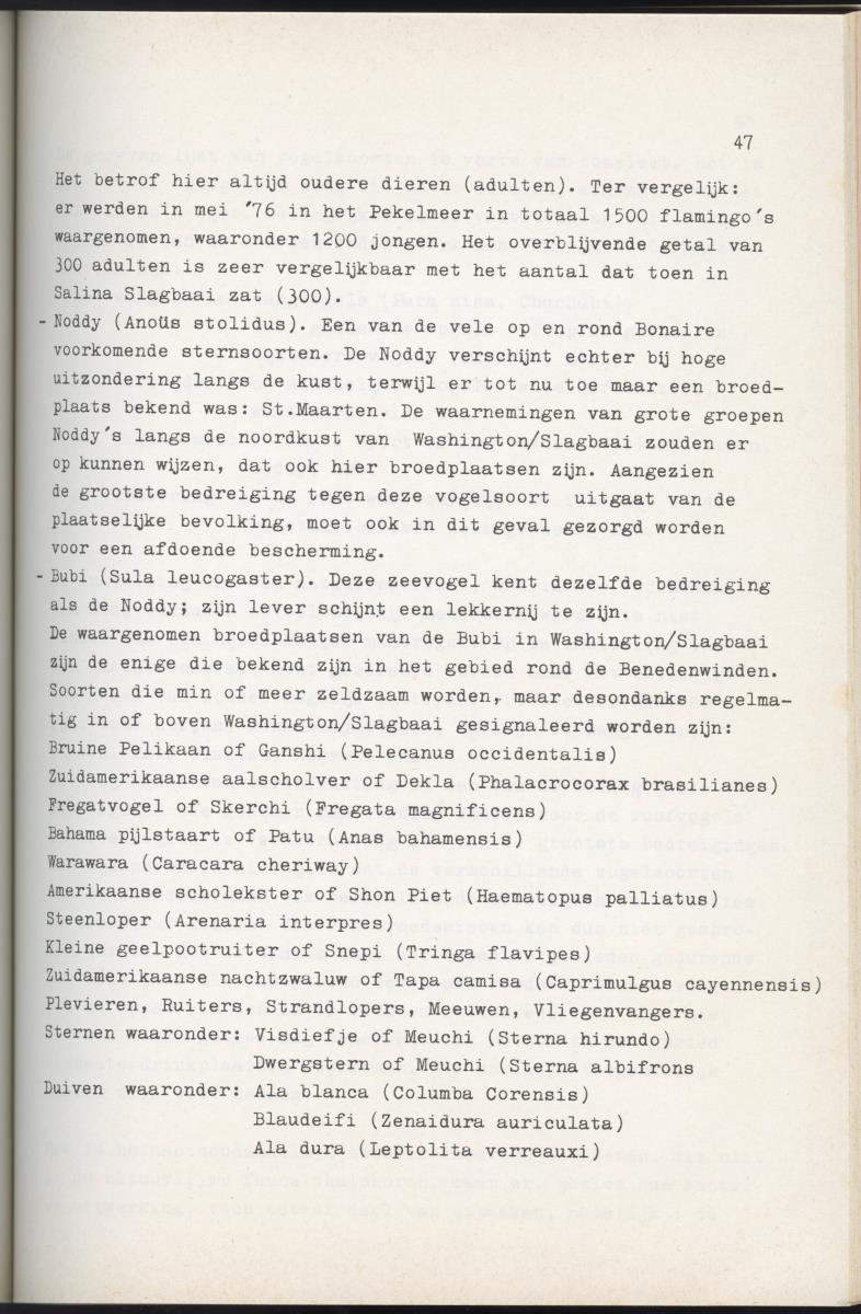 Inrichtingsplan voor het nationaal park Washington/Slagbaai - New Page