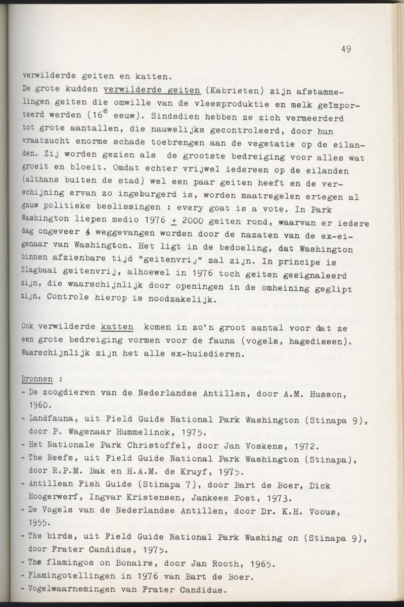 Inrichtingsplan voor het nationaal park Washington/Slagbaai - New Page