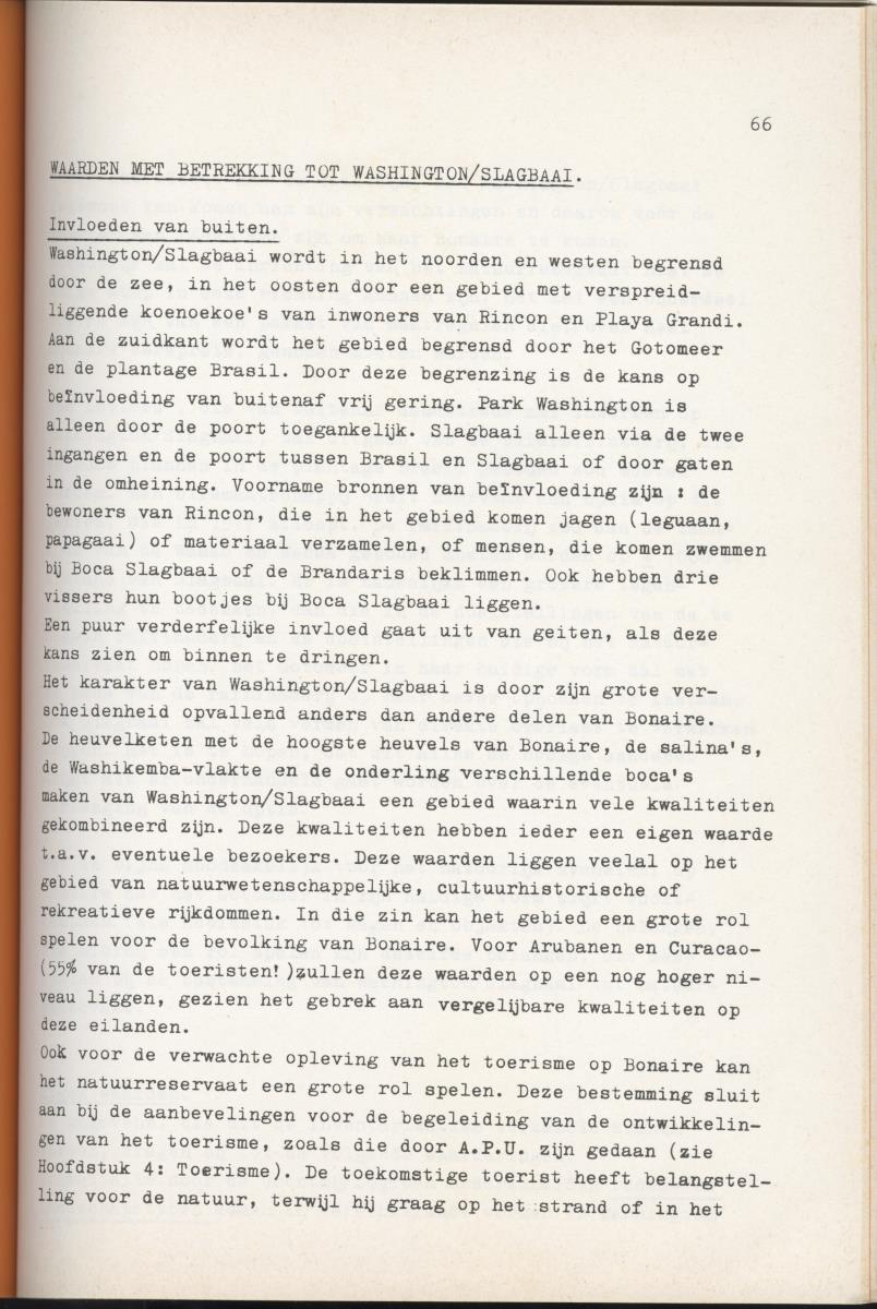 Inrichtingsplan voor het nationaal park Washington/Slagbaai - New Page