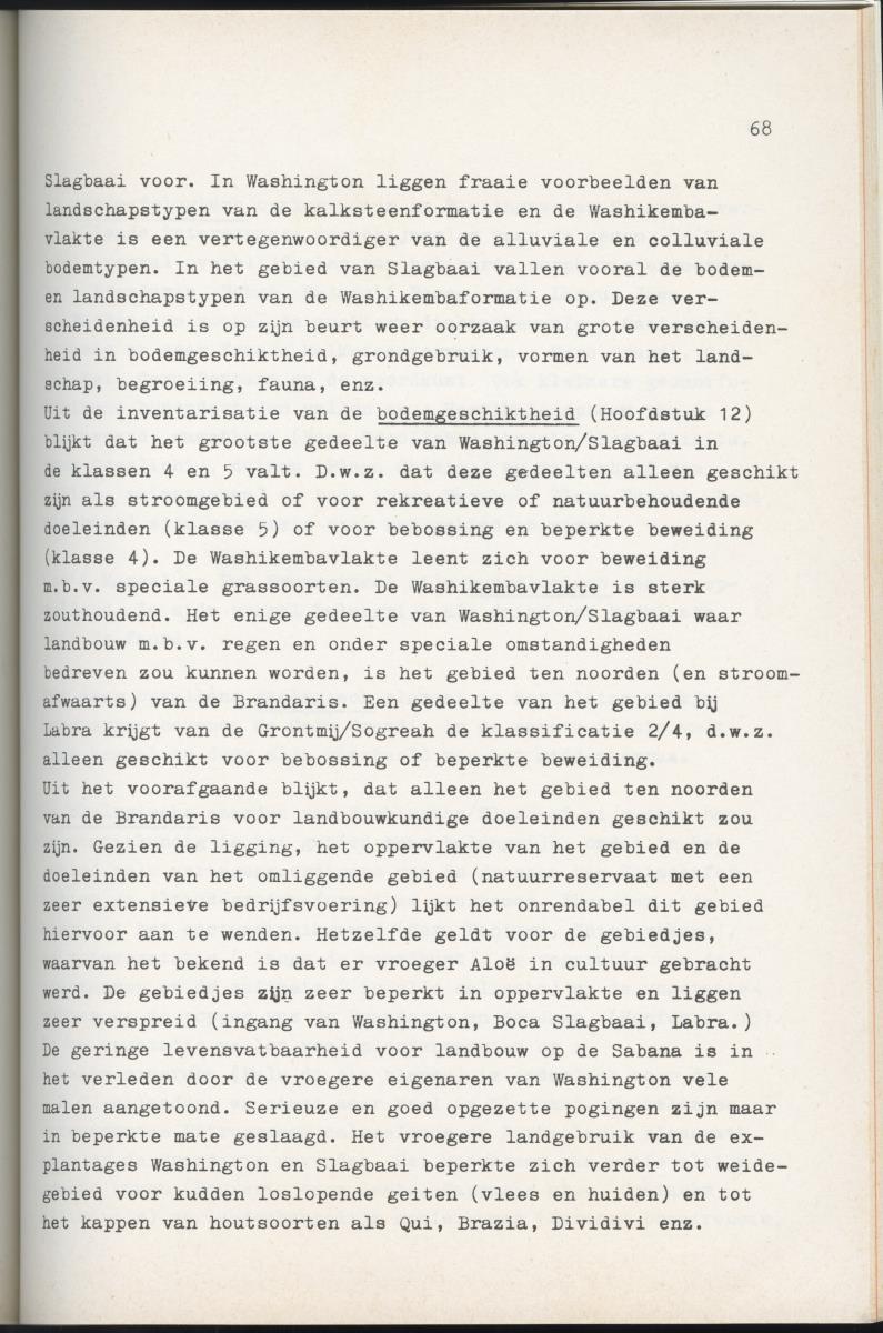 Inrichtingsplan voor het nationaal park Washington/Slagbaai - New Page