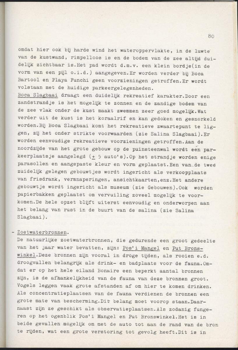 Inrichtingsplan voor het nationaal park Washington/Slagbaai - New Page