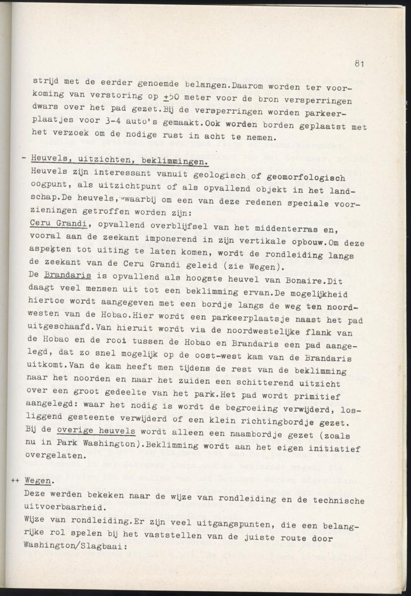 Inrichtingsplan voor het nationaal park Washington/Slagbaai - New Page