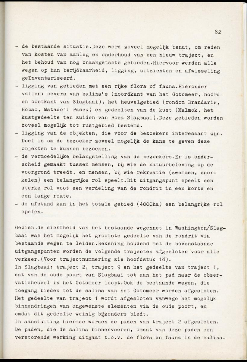 Inrichtingsplan voor het nationaal park Washington/Slagbaai - New Page