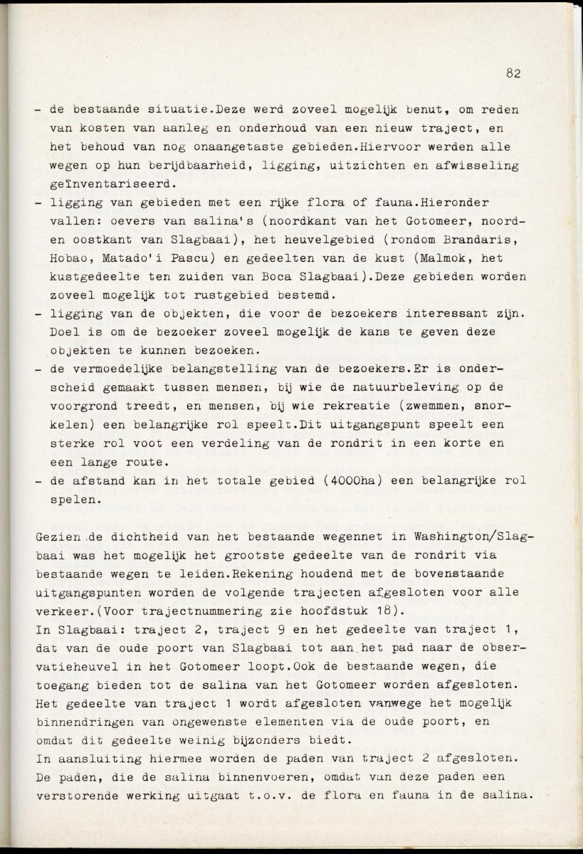 Inrichtingsplan voor het nationaal park Washington/Slagbaai - New Page