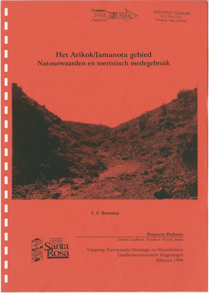 Het Arikok/Jamanota gebied - Natuurwaarden en toeristisch medegebruik - New Page