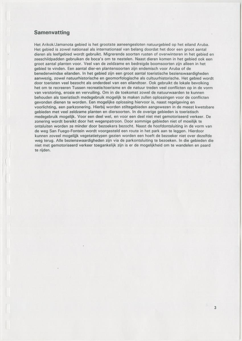 Het Arikok/Jamanota gebied - Natuurwaarden en toeristisch medegebruik - New Page