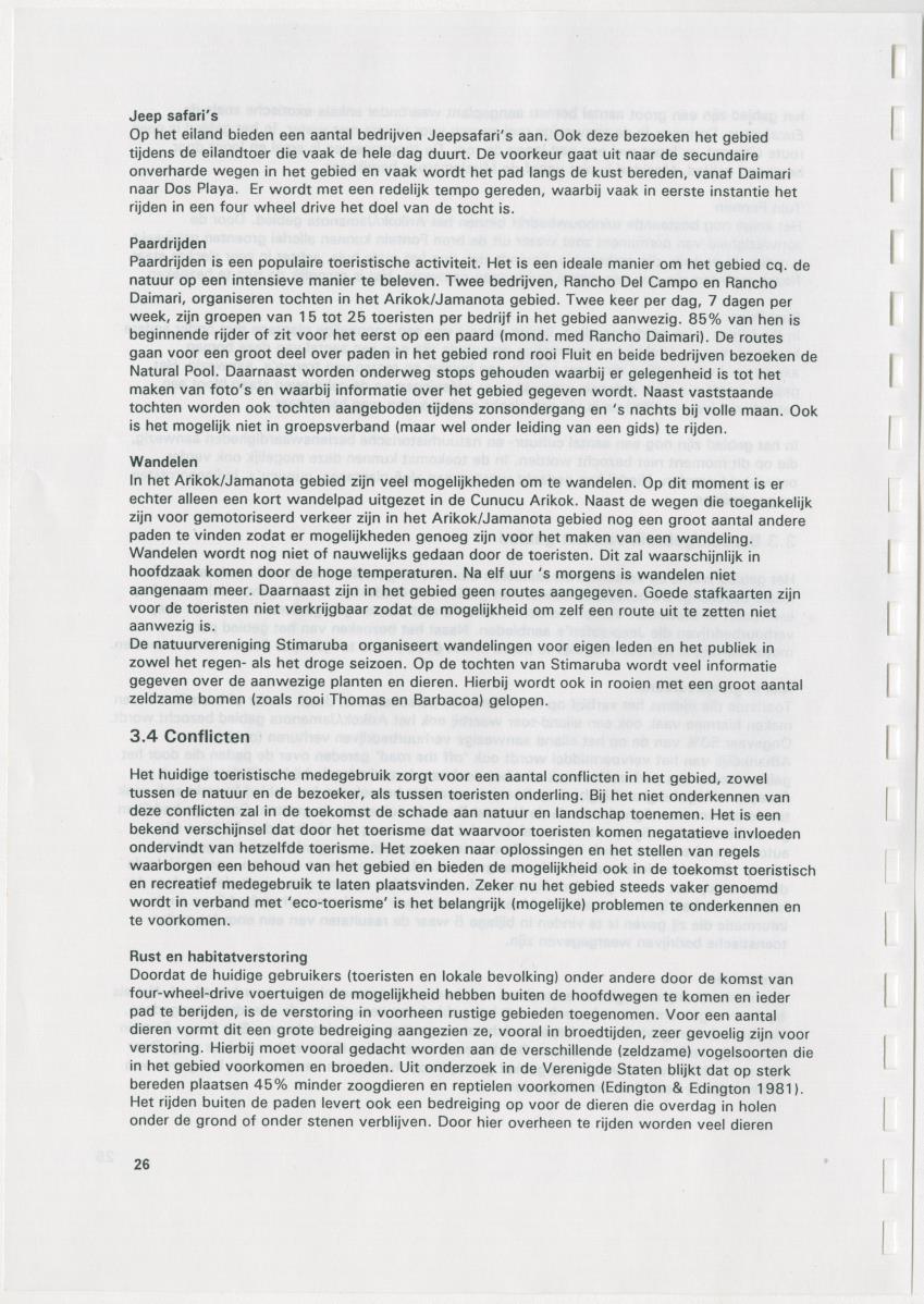 Het Arikok/Jamanota gebied - Natuurwaarden en toeristisch medegebruik - New Page