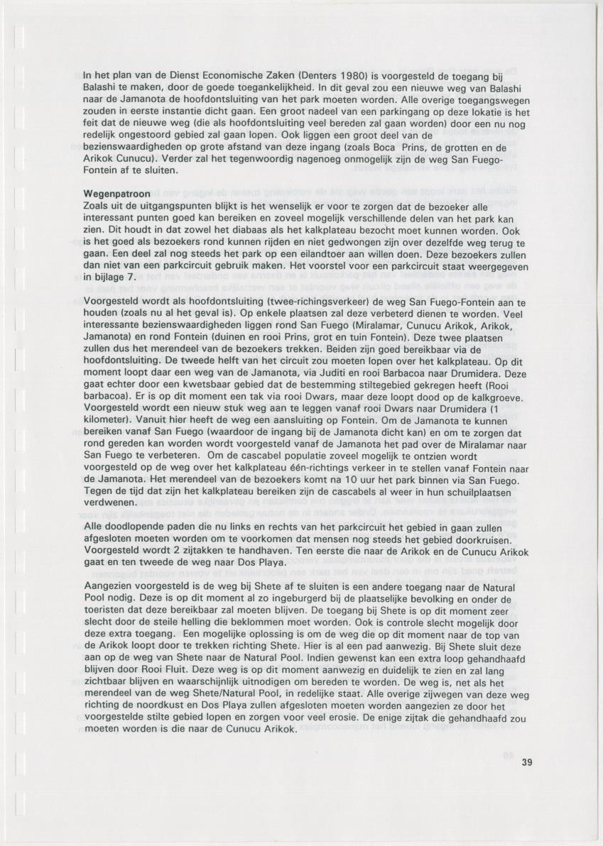 Het Arikok/Jamanota gebied - Natuurwaarden en toeristisch medegebruik - New Page